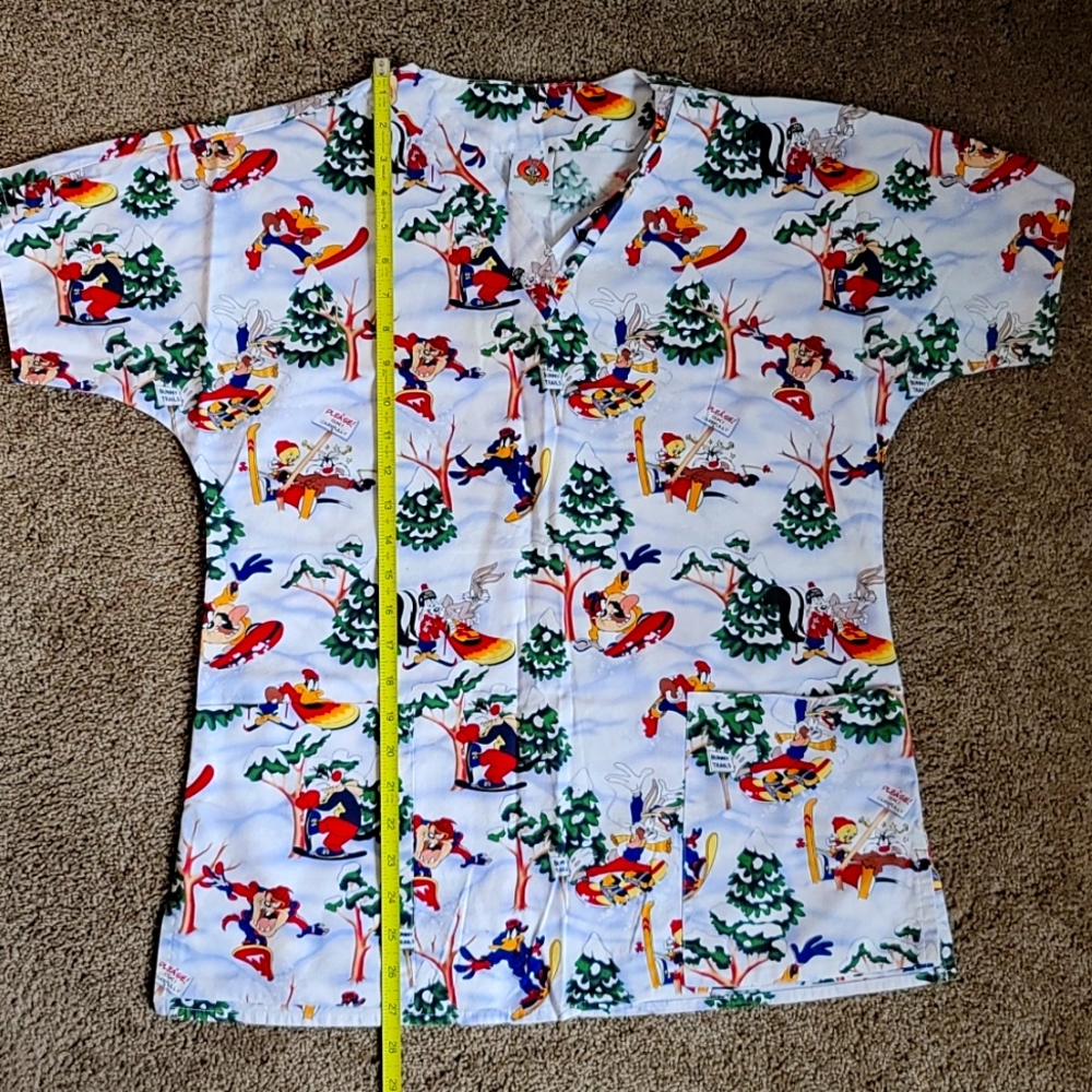Looney Tunes Unisex Scrub Top